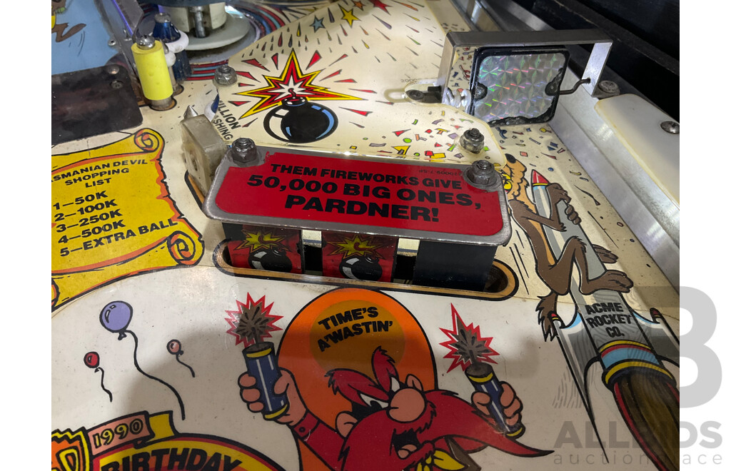 Bugs Bunny's Birthday Ball 1990 (Bally) Pinball Machine