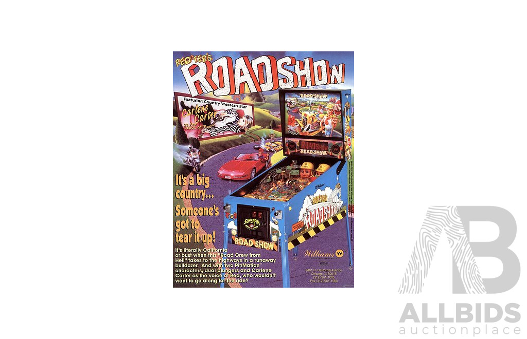 RED & TED'S ROAD SHOW (Williams) Pinball Machine