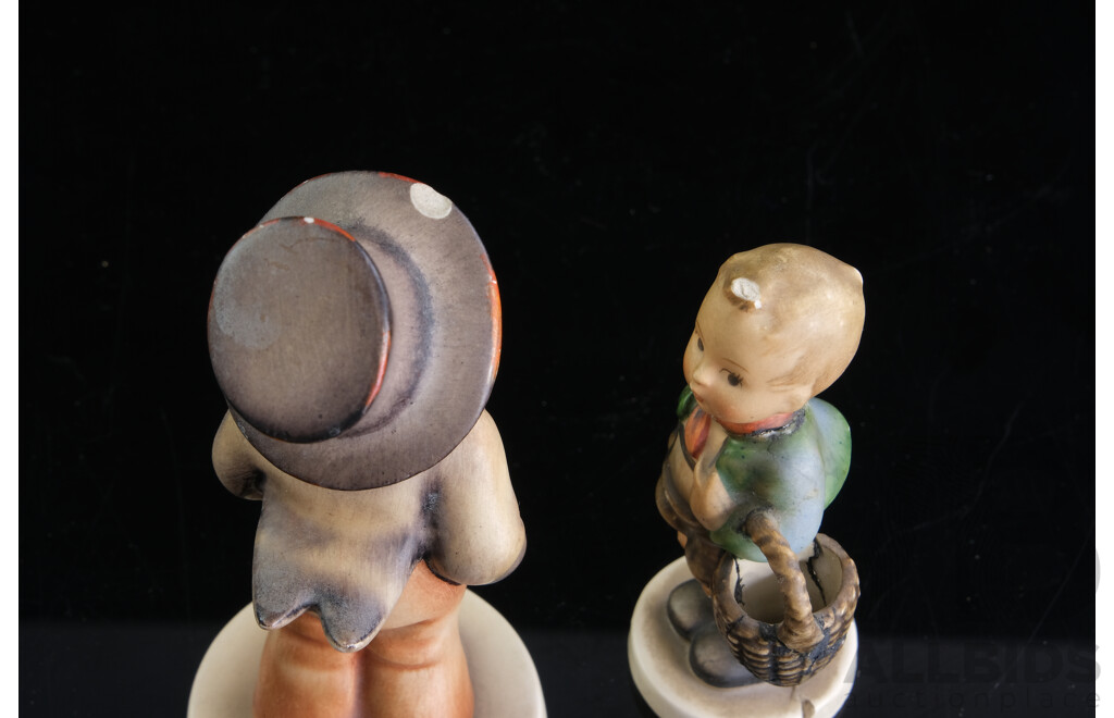 Collection Seven West German Goebels Ceramic Children Figures