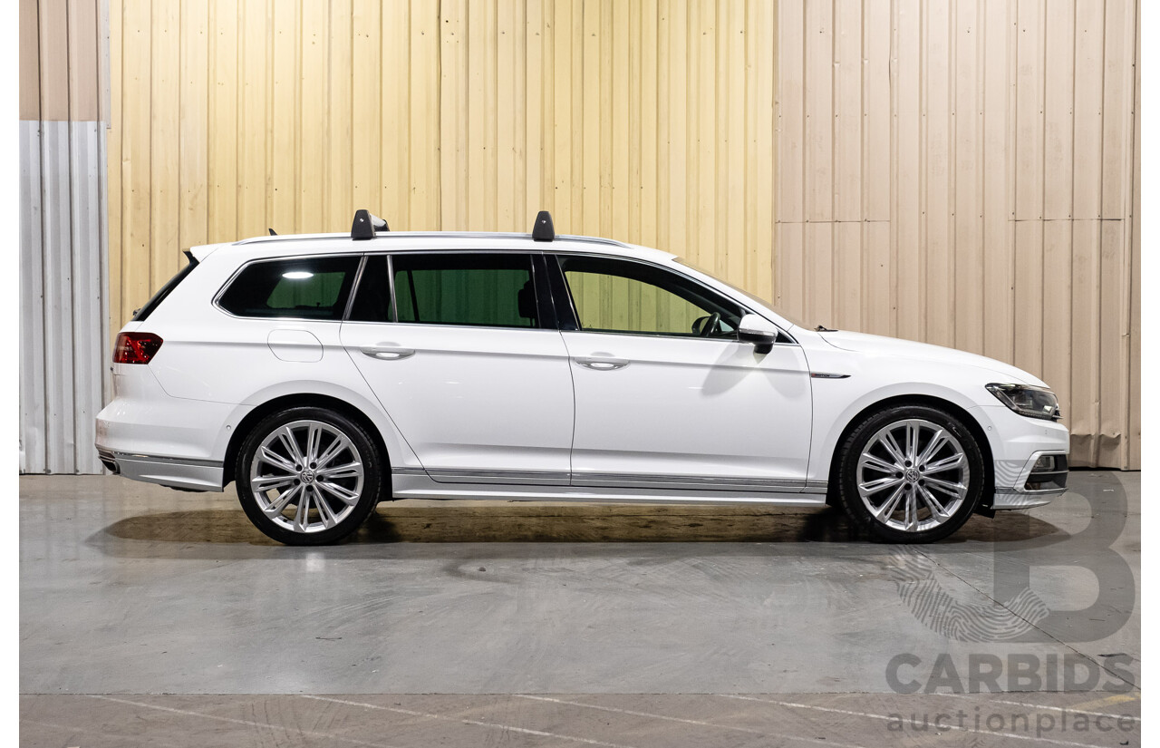 11/2016 Volkswagen Passat 206 TSI R-Line 4motion (AWD) 3C B8 MY18 4d Wagon White Turbo 2.0L