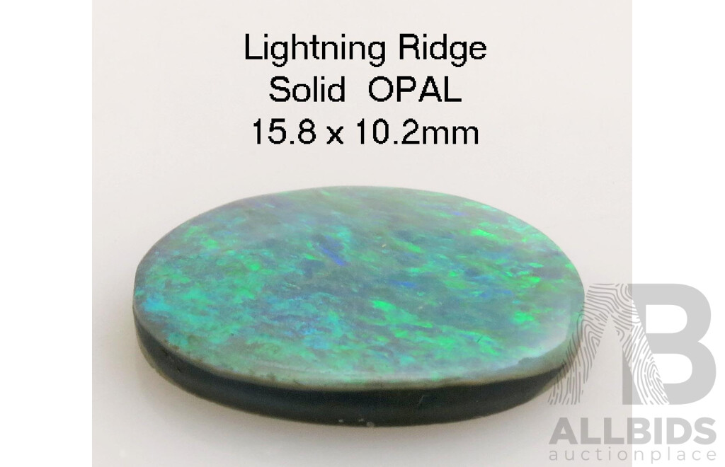 Lightning Ridge Solid Black OPAL