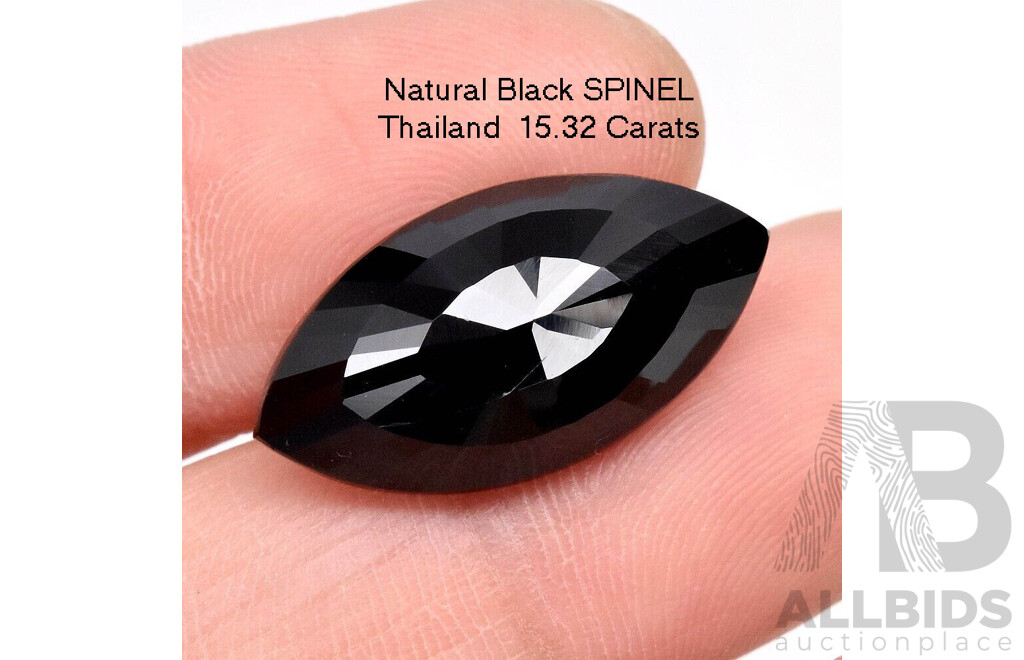 Natural Black SPINEL - very large