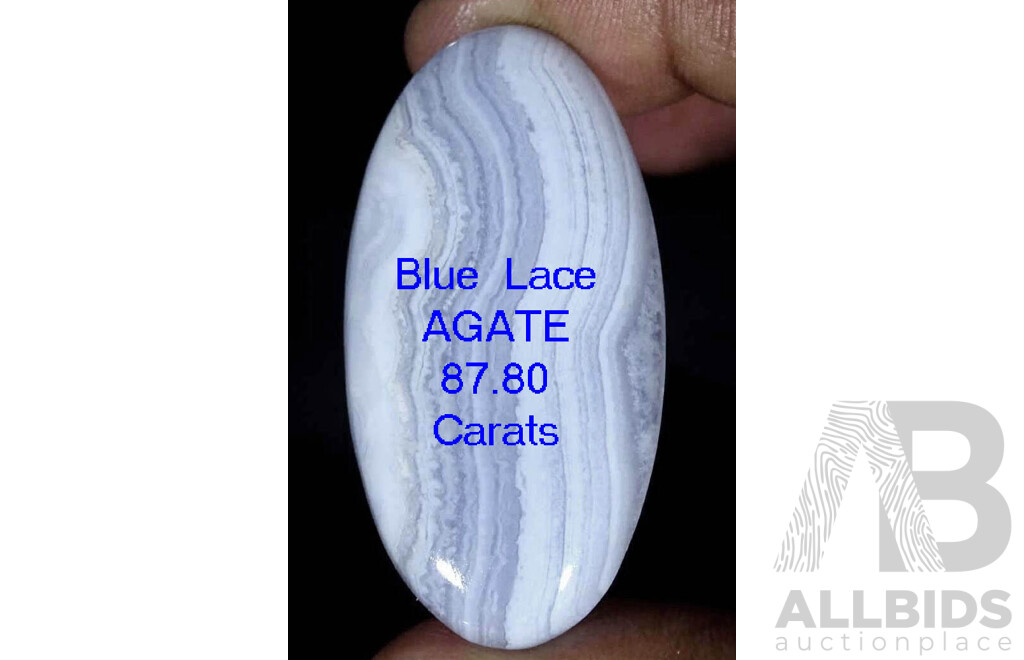 Natural BLUE LACE AGATE - huge