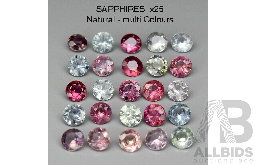 Parcel of Facetted Sapphires (x25)