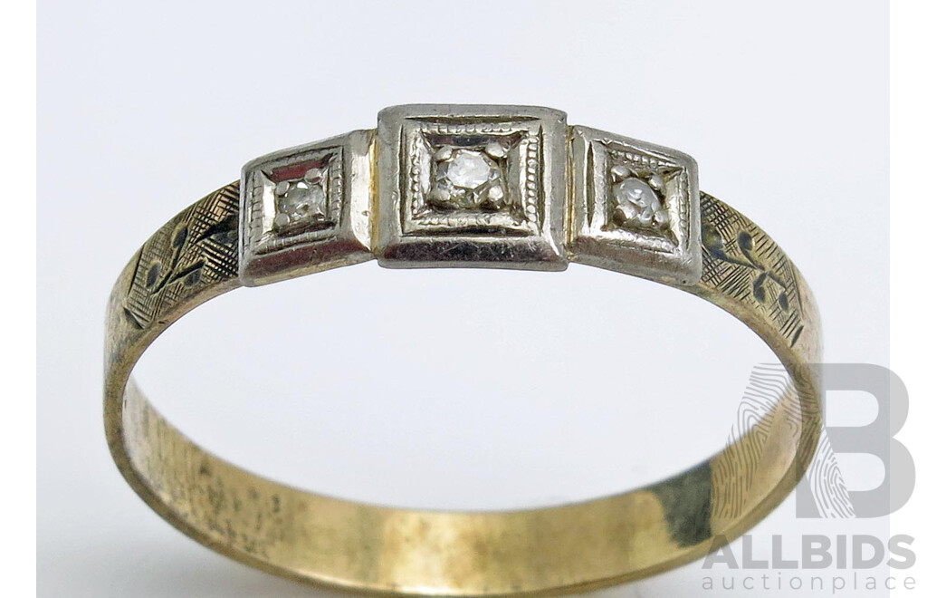 Vintage German-made Diamond Ring