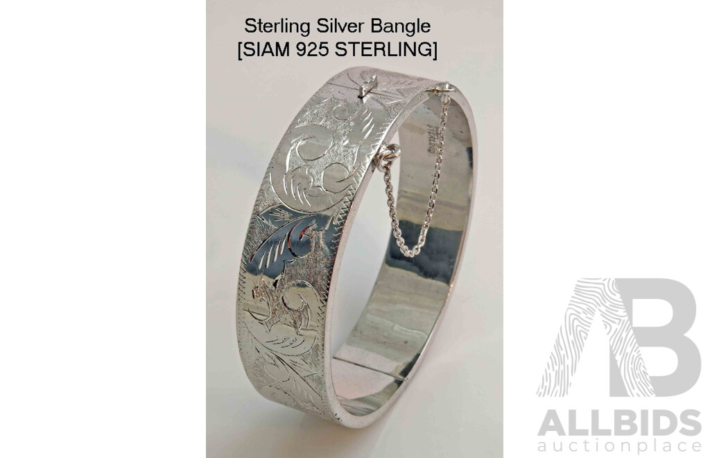 Very Nice Sterling Silver Bangle