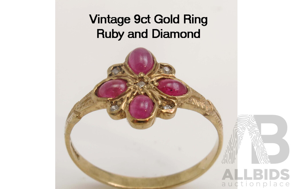 Vintage/Antique Ruby & Diamond Ring