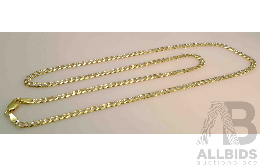 Italian 18ct Gold-plated Sterling Silver Chain