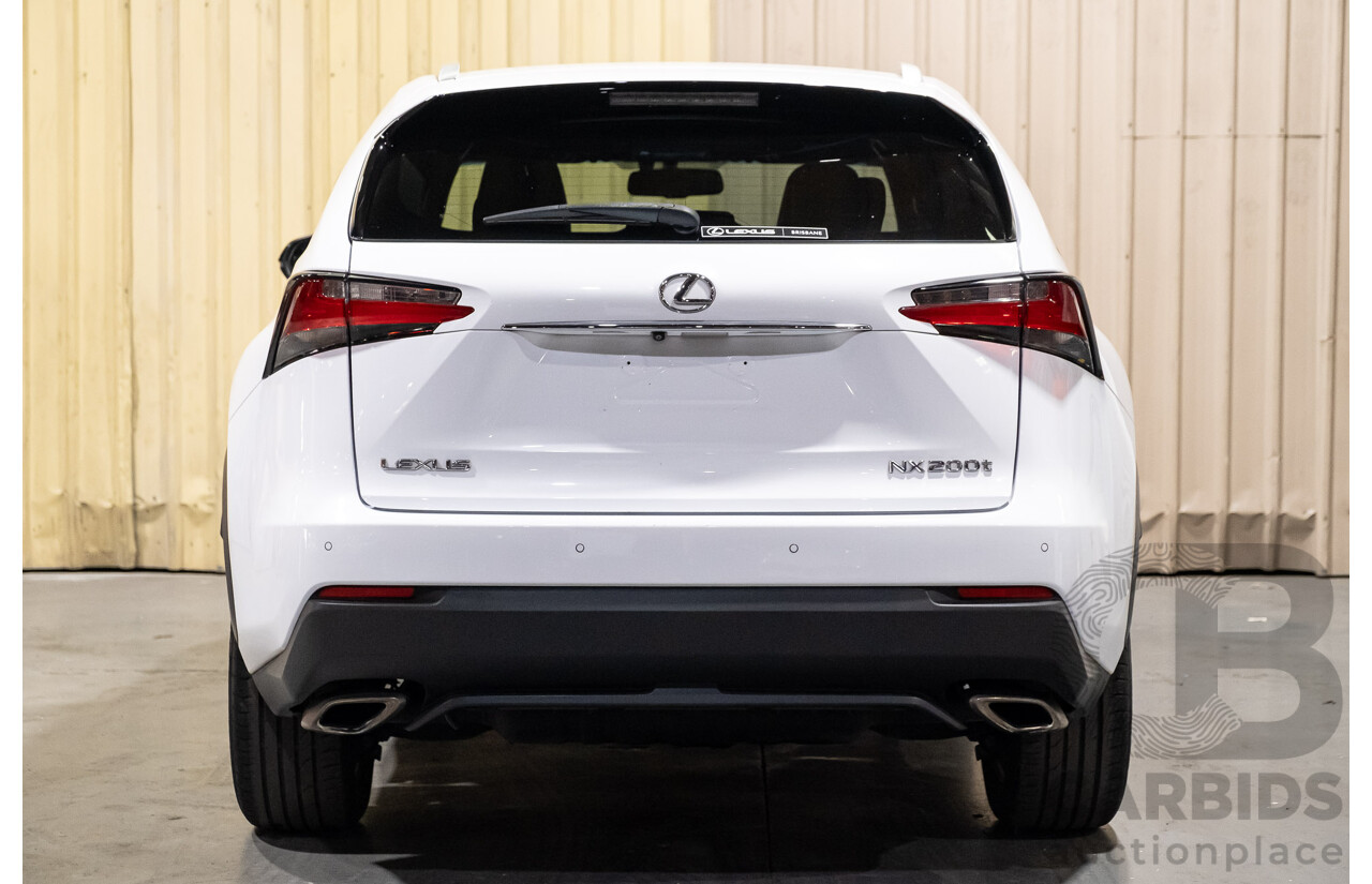 1/2016 Lexus NX200t F Sport (AWD) AGZ15R 4d Wagon White Turbo 2.0L