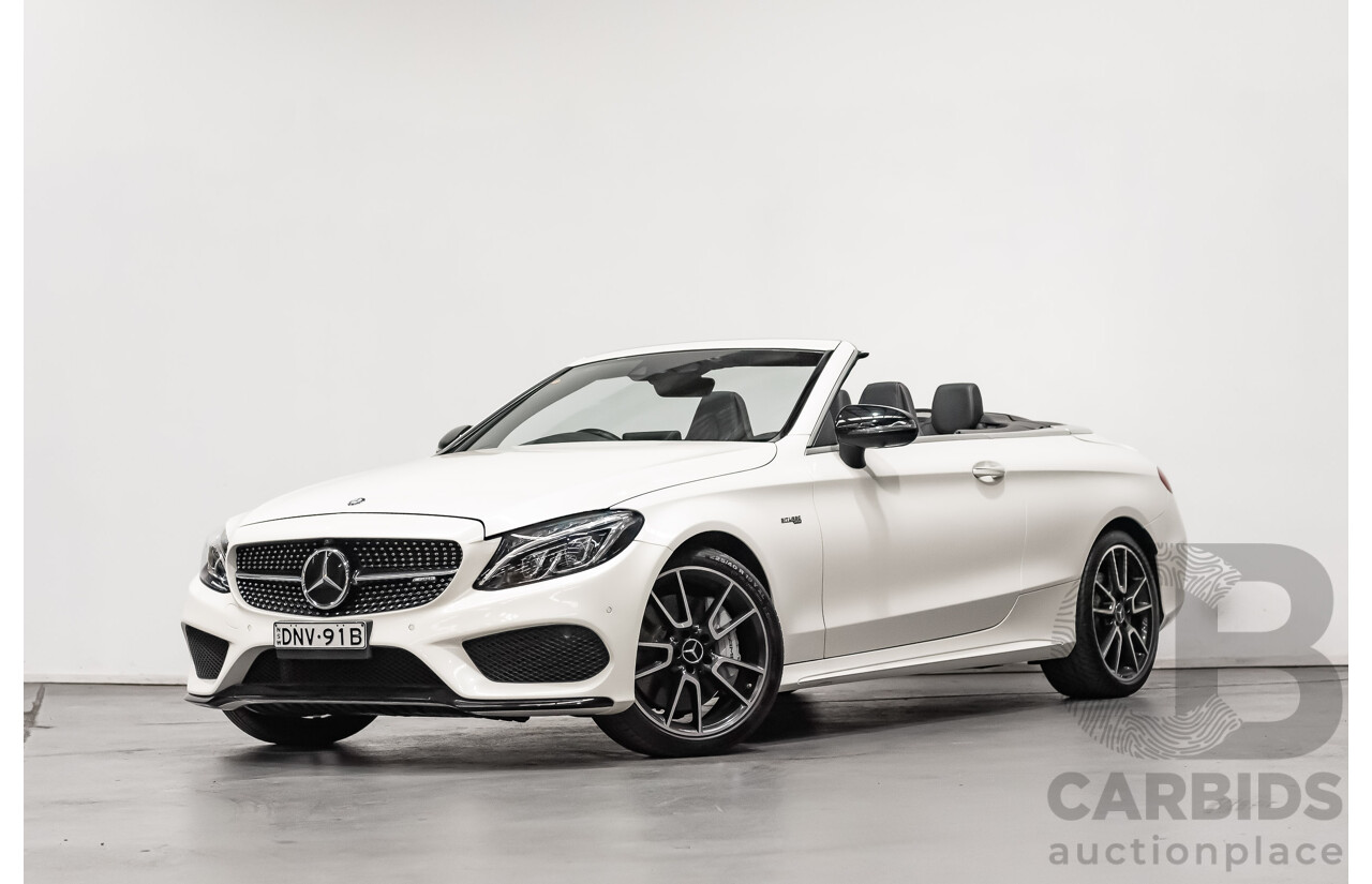 12/2016 Mercedes Benz C43 AMG 4Matic (AWD) 2d Convertible Polar White Twin Turbo V6 3.0L