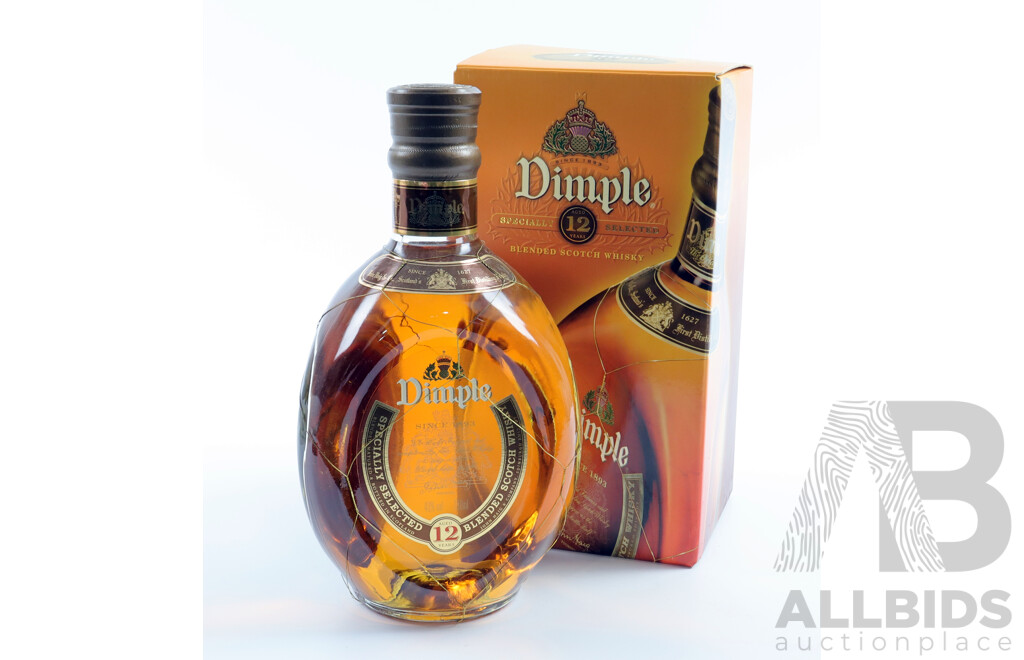 Dimple Specially Selected Blended 12 Years Old Scotch Whisky, 700ml Bottle in Original Box