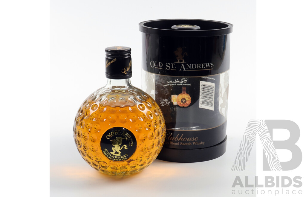 Old St Andrews Clubhouse Premium Blend Scotch Whisky, 500ml Bottle in Original Wrapper