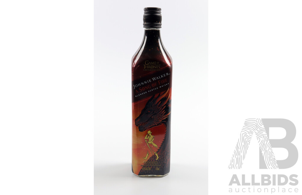 Johnnie Walker Blended Scotch Whisky, Limited Game of Thrones Edition, a Song of FIre, 700ml Bottle