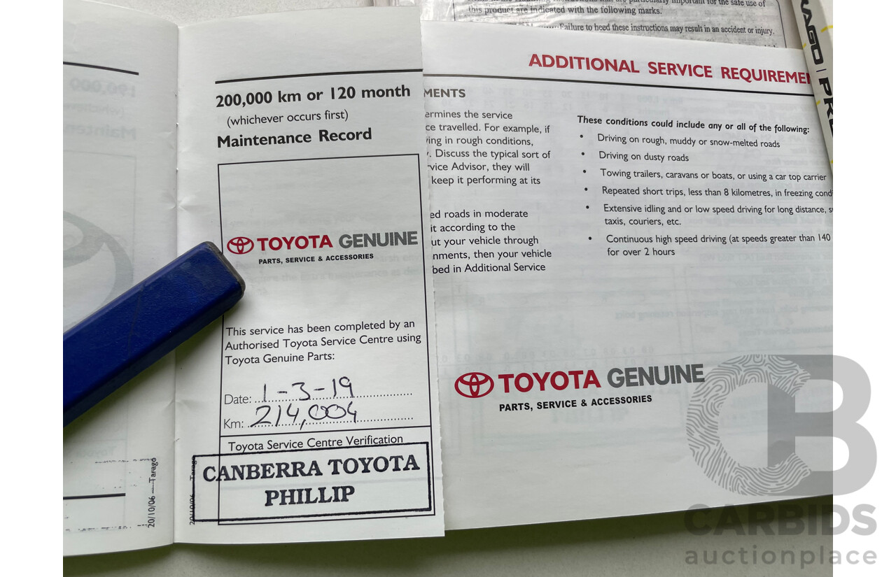 4/2007 Toyota Tarago GLi V6 GSR50R 4d Wagon Grey 3.5L