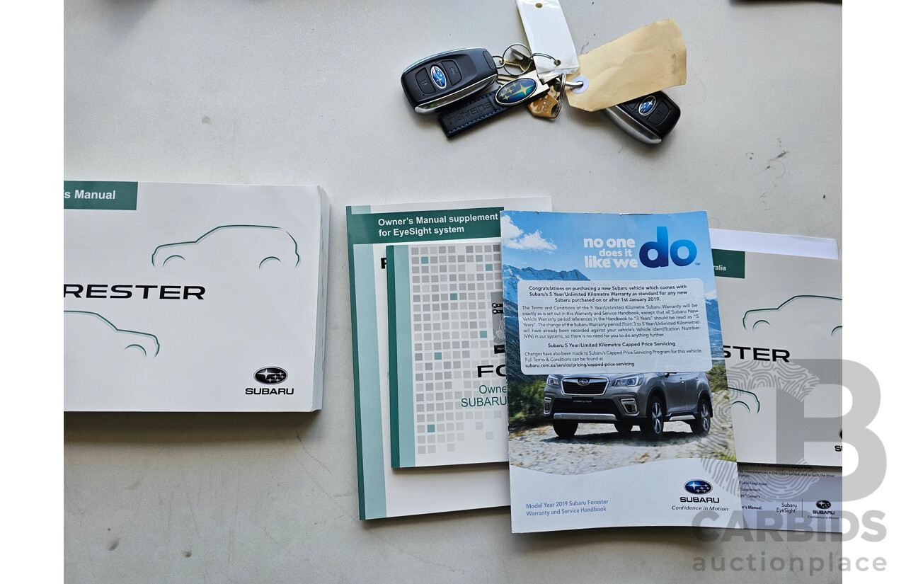 2/2019 Subaru Forester 2.5i  4d Wagon Silver 2.5L