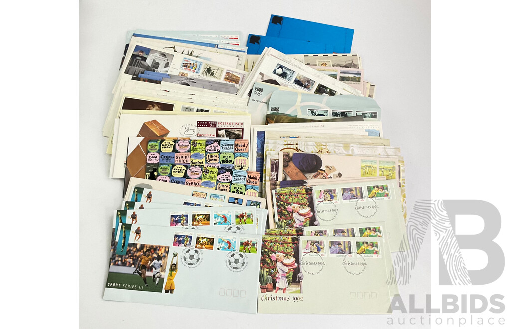 Collection of Australian Stamp Packs, First Day Covers and Mini Sheets Includes 2000 Olympic Gold Medallist First Day Covers Collection