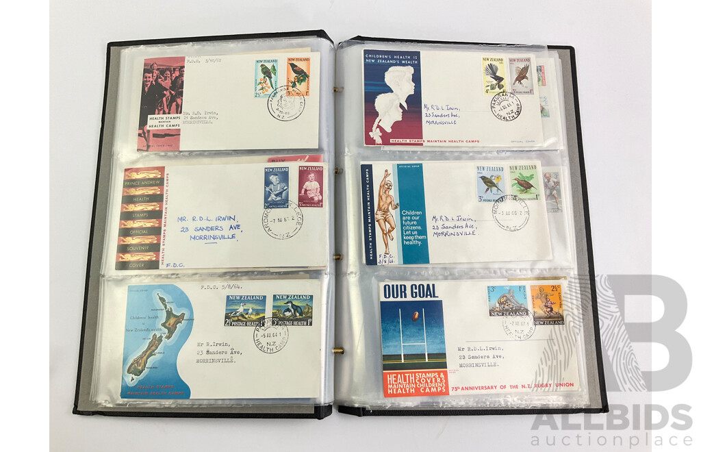 Collection of New Zealand First Day Covers, Example From Every Year 1935-1975