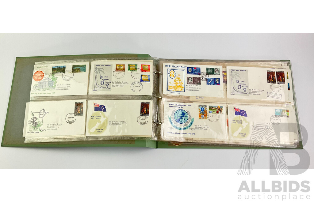 Collection of New Zealand First Day and Niue Souvenir Covers, Examples From April 1968 to February 1975