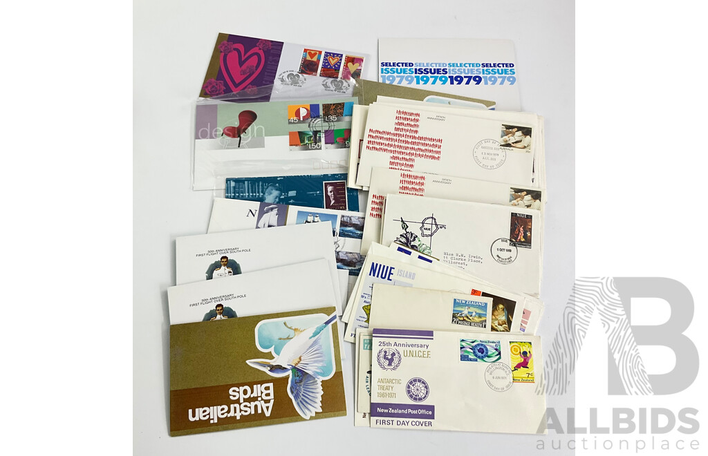 Collection of Mixed Australian and New Zealand First Day Covers, Includes Examples From 1960's and 70's