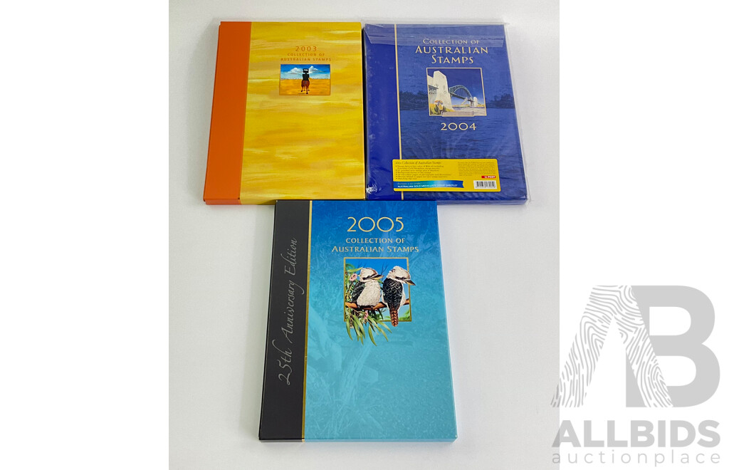 Australian Stamp Albums - the Collection Years 2003, 2004, 2005