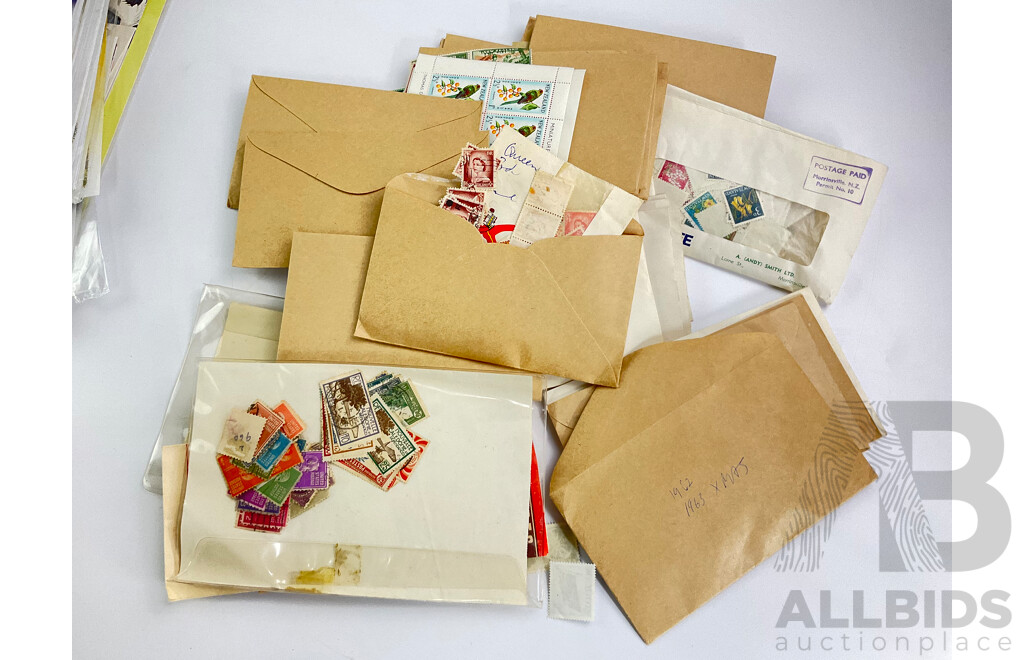 Large Collection of Australian and International Stamps, First Day Covers Stamp Packs and More