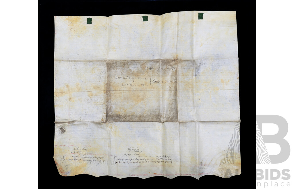 Two 18th Century Indentures on Vellum with Wax Seals, Dated 1708 & 1773