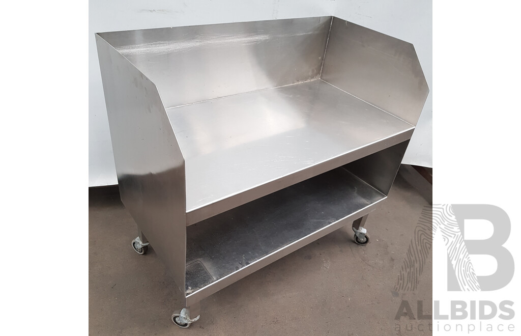 2 Tier Stainless Steel Portable BBQ Trolley