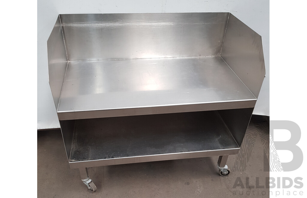 2 Tier Stainless Steel Portable BBQ Trolley