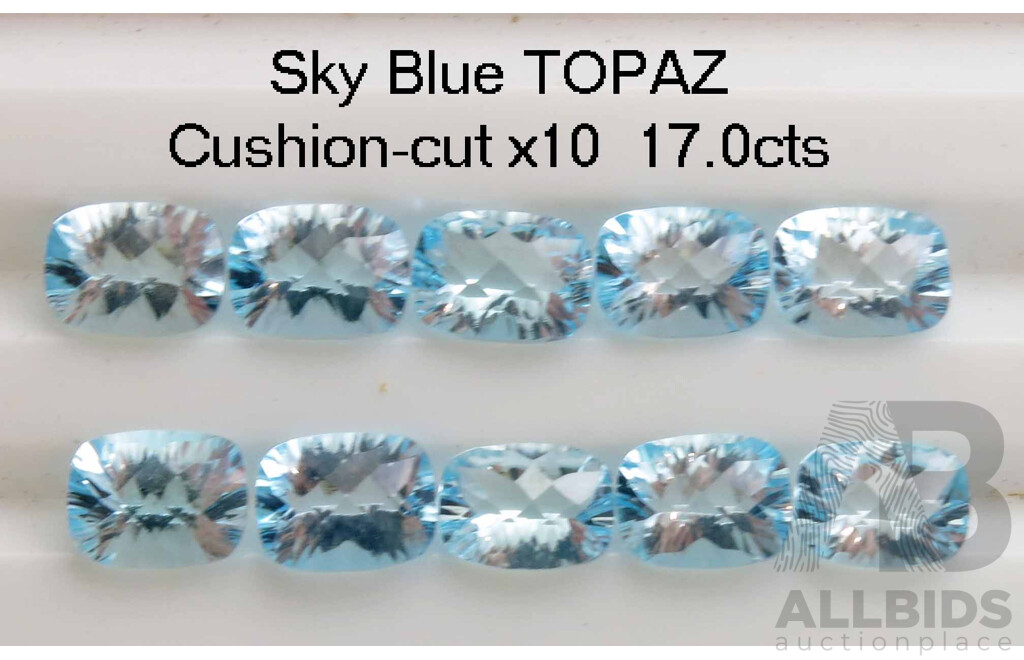 Collection of Sky Blue Topaz
