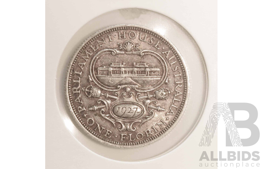 Australian Silver Commemorative Florin 1927