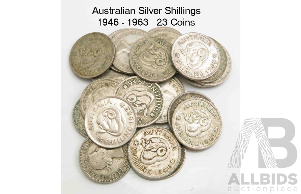 Collection of Australian Silver Shillings
