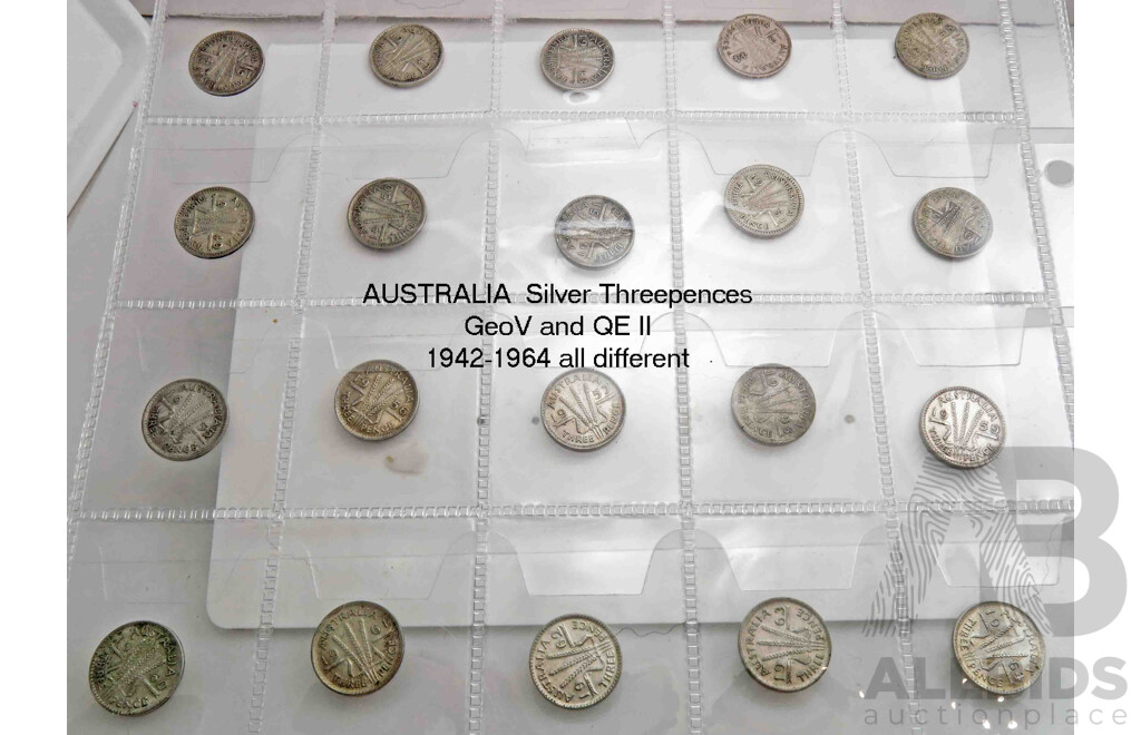 Collection of Australian Silver Threepences