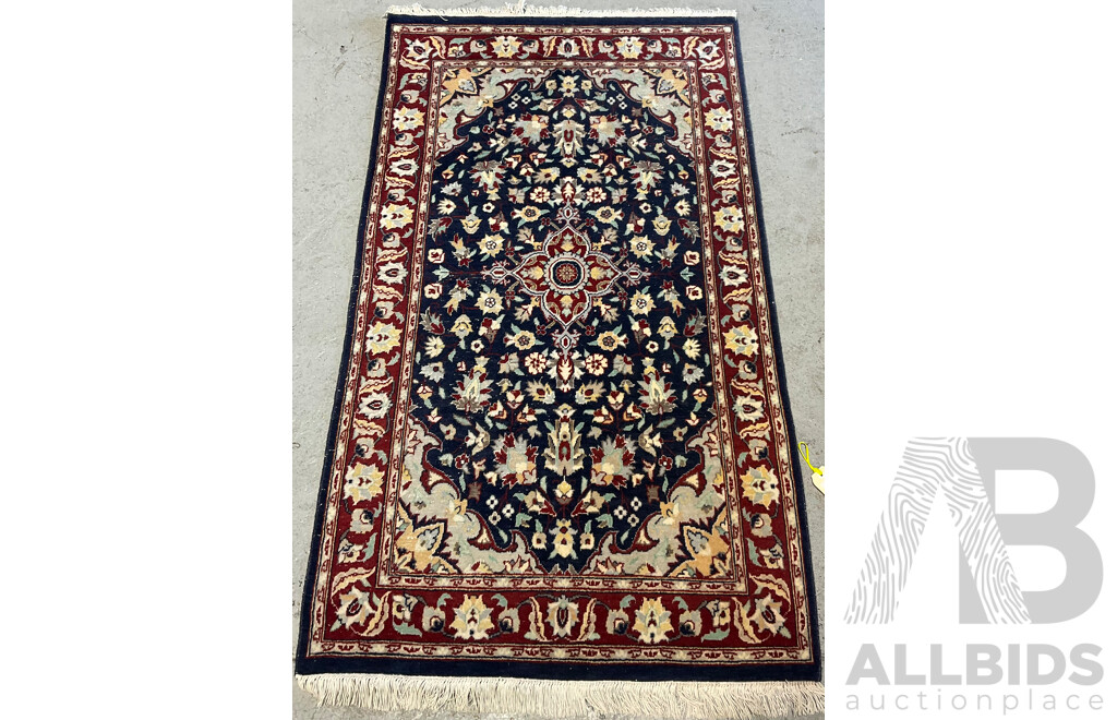 Hand Knotted Indo Persian Pakistani Wool Rug