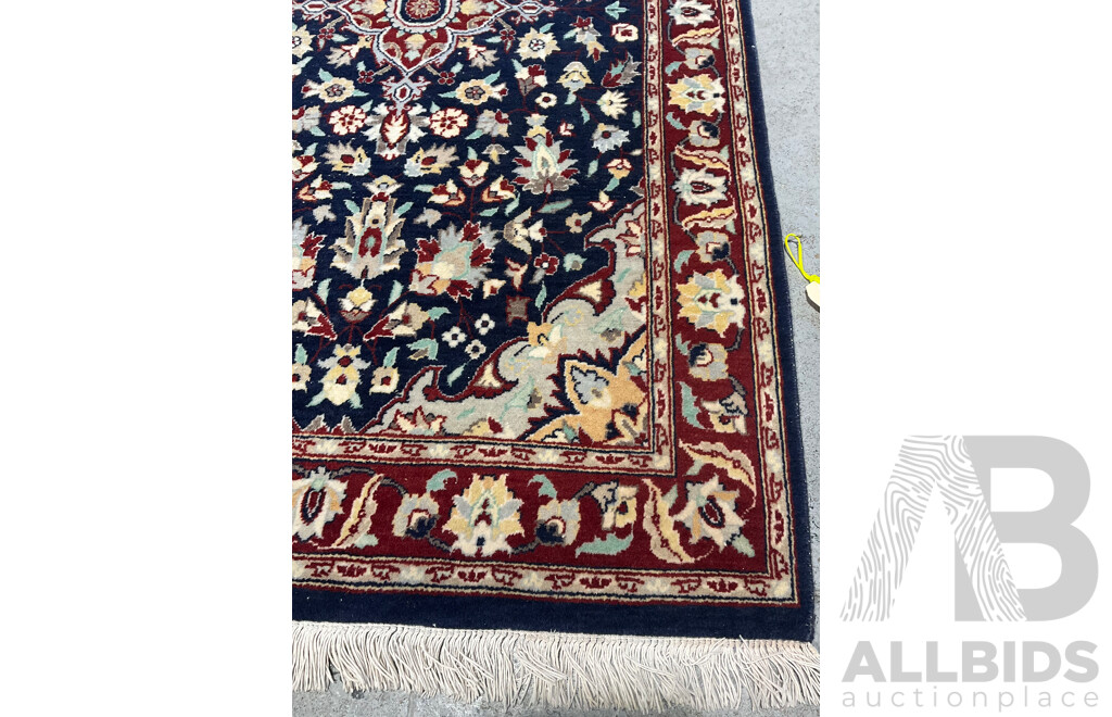 Hand Knotted Indo Persian Pakistani Wool Rug