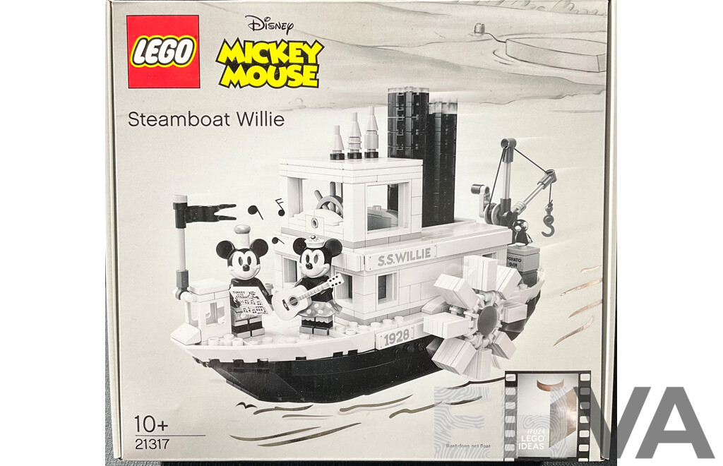 Lego Ideas Disney Mickey Mouse Retried Steamboat Willie Set 21317, Unopened in Box