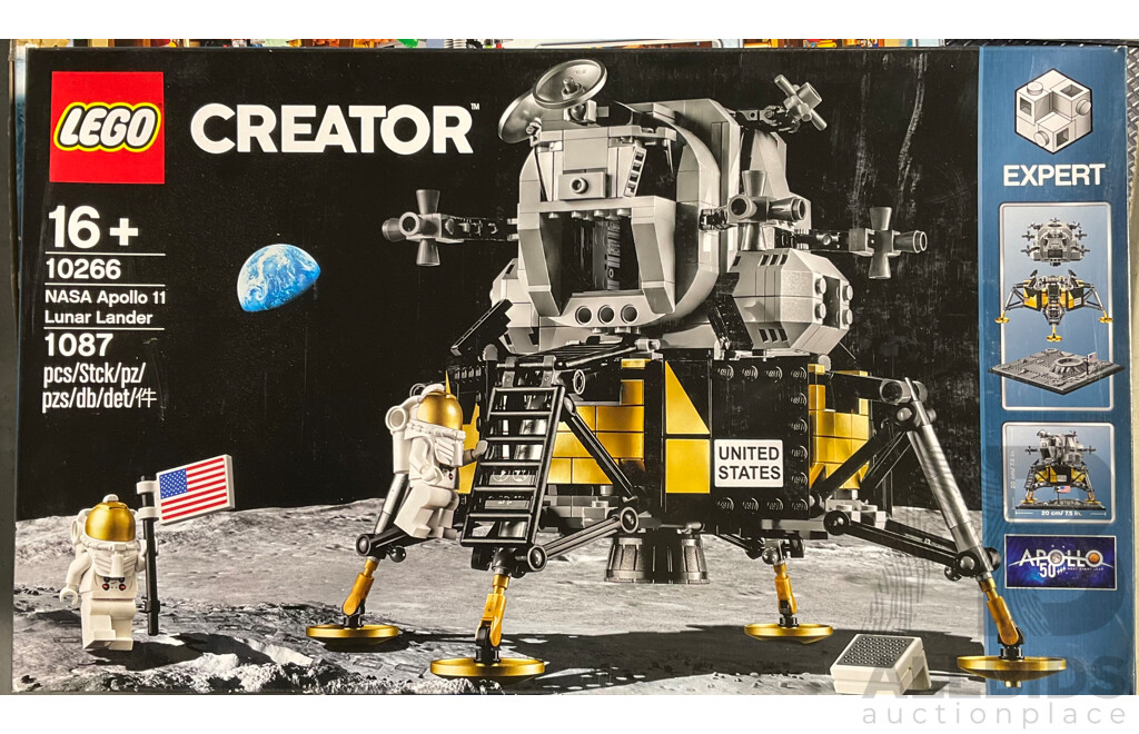 Lego Creator Expert NASA Apollo 11 Lunar Lander Retired Set 1087 Unopened in Box