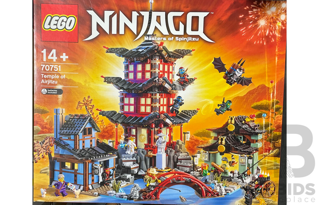 Lego Ninjago Temple of Airjitzu Retired Set 70751 Unopened in Box