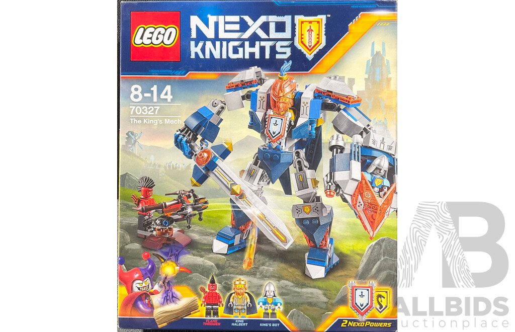 Lego Retired Nexo Knights the Kings Mech Set 70327 , Sealed in Box
