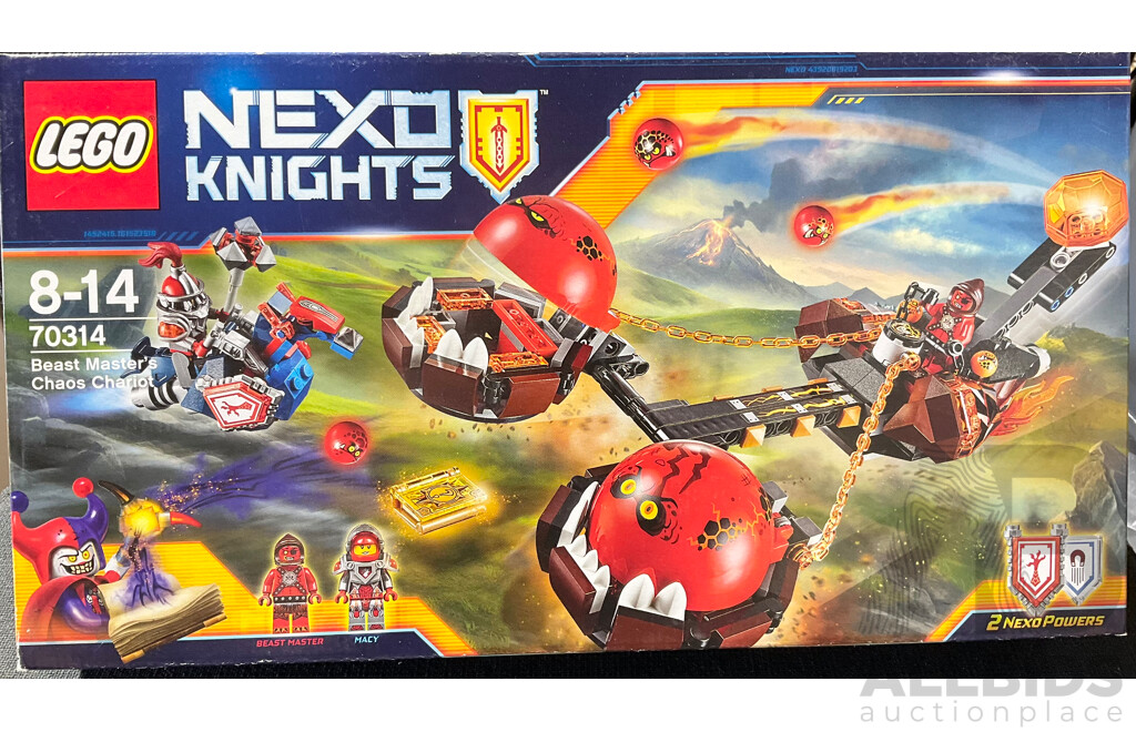 Lego Retired Nexo Knights Beast Masters Chaos Chariot Set 70314 , Sealed in Box
