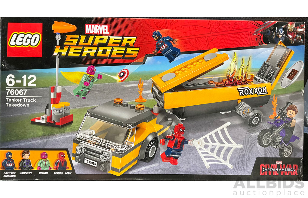 Lego Retired Marvel Superhereos Tanker Truck Takedown Set 76067 , Sealed in Box