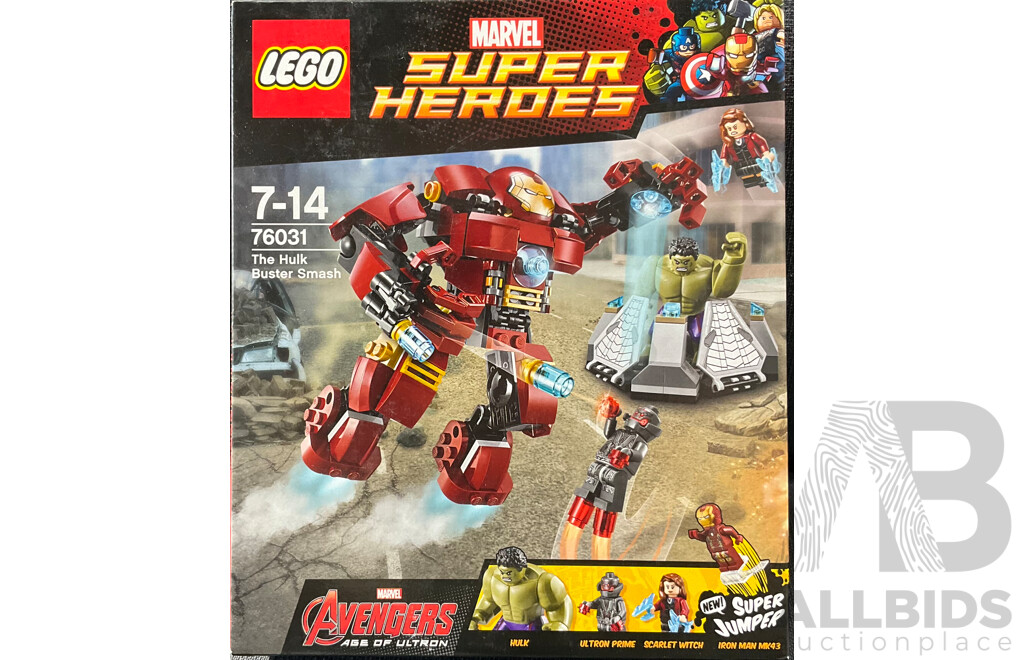Lego Retired Marvel Superheroes the Hulk Buster Smash Set 76031 , Sealed in Box