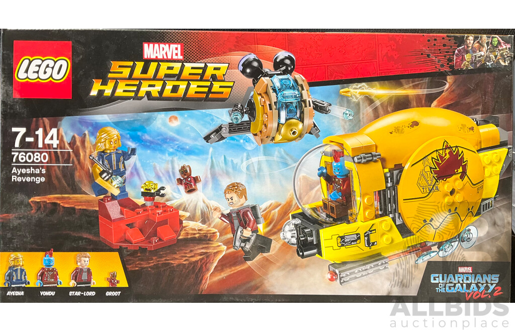 Lego Retired Marvel Superheroes Ayeshas Revenge Set 76080 , Sealed in Box