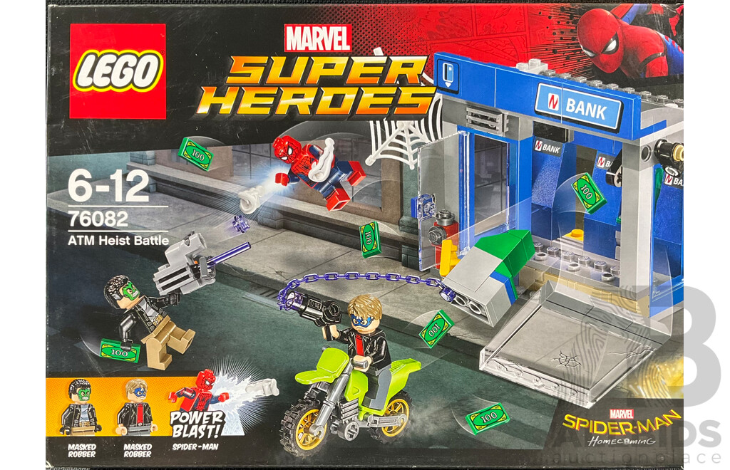 Lego Retired Marvel Superheroes ATM Heist Battle Set 76082 , Sealed in Box