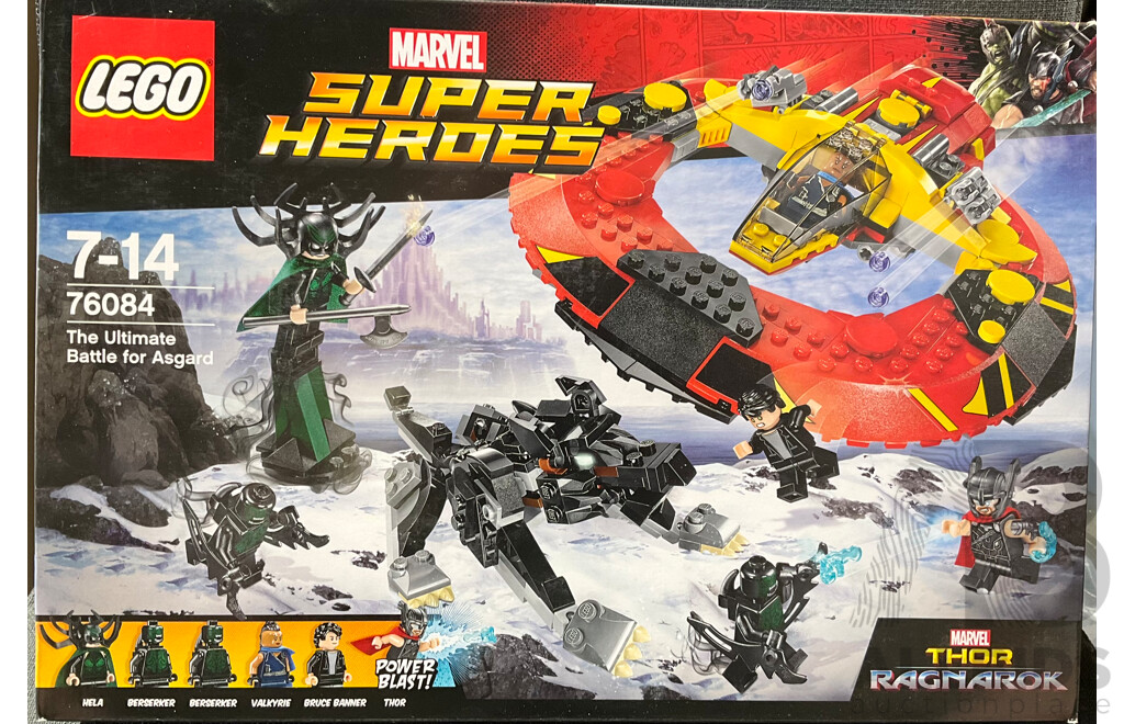 Lego Retired Marvel Superheroes the Ultimate Battle for Asgard Set 76084 , Sealed in Box