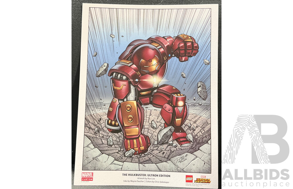 Lego Retired Marvel Superheroes Marvel Studios the Hulkbuster Ultron Edition Set with Additional Posters 76105 , Sealed in Box