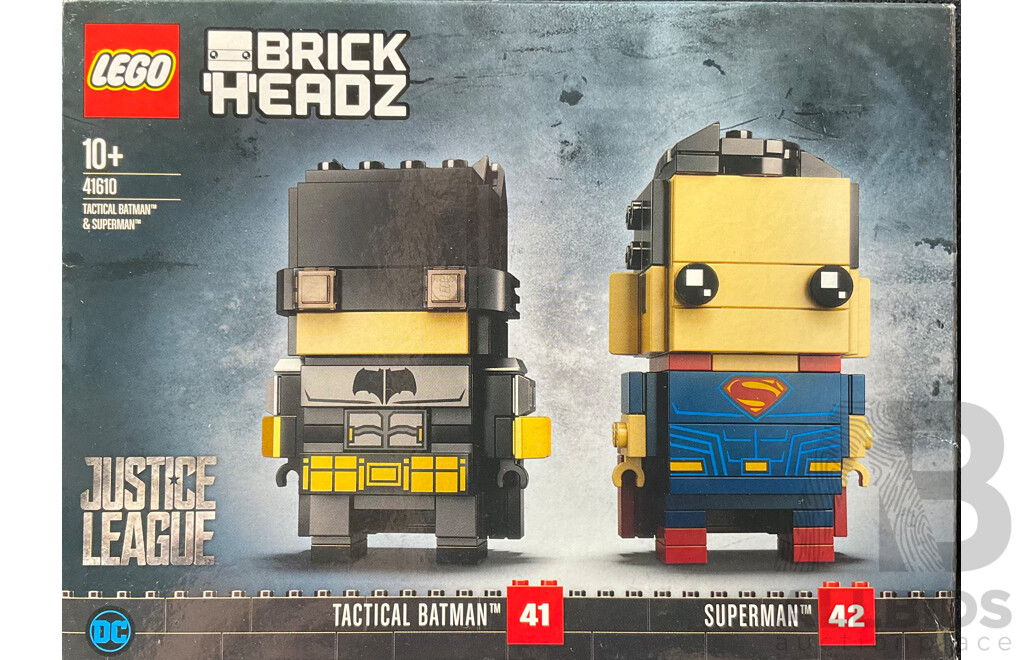 Lego Retired Brick Headz Tactical Batman & Superman Set 416100 , Sealed in Box