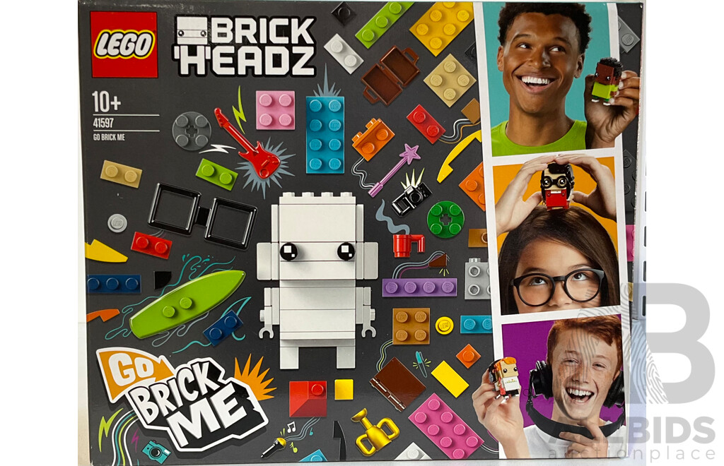 Lego Retired Brick Headz Go Brick Me Set 41597, Sealed in Box