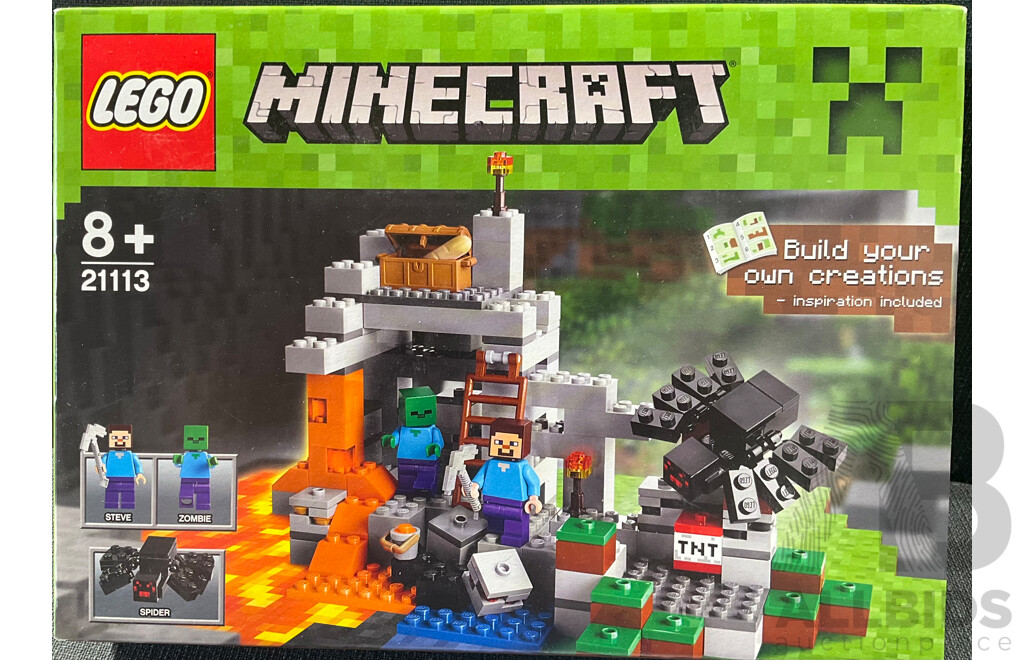 Lego Retired Minecraft Set, 21113, Sealed in Box