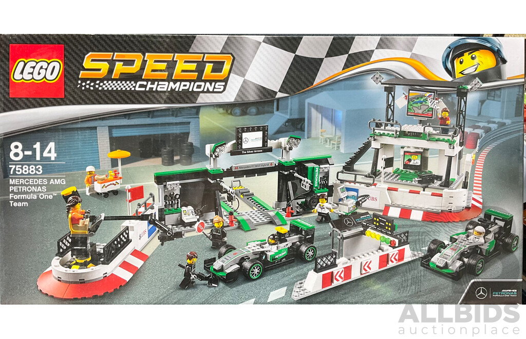 Lego Retried Speed Champions Mercedes AMG Petronas Formula One Team Set 75883, Unopened in Box