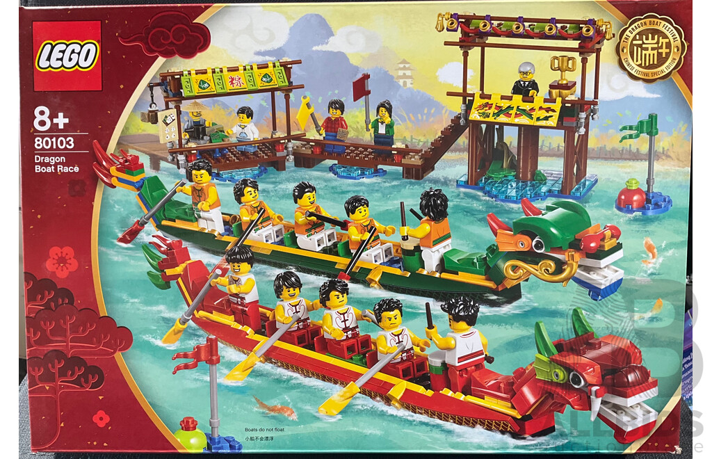 Lego Retried Chinese Festival Special Edition Dragon Boat Festival Dragon Boat Race Set 80103, Unopened in Box